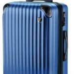 [New Trip] スーツケース キャリーケース 拡張機能付き 機内持ち込み 軽量 大型 S/M/Lサイズ キャリーバッグ 耐衝撃 大容量 ファスナータイプ 静音 ダブルキャスター TSAロック 海外 旅行 ビジネス 出張 (ブルー、Mサイズ：4～7泊/60L)