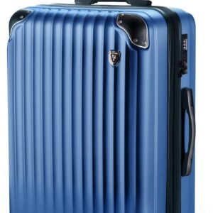 [New Trip] スーツケース キャリーケース 拡張機能付き 機内持ち込み 軽量 大型 S/M/Lサイズ キャリーバッグ 耐衝撃 大容量 ファスナータイプ 静音 ダブルキャスター TSAロック 海外 旅行 ビジネス 出張 (ブルー、Mサイズ：4～7泊/60L)