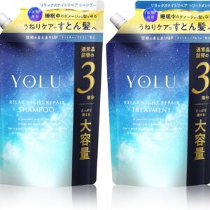 YOLU ヨル シャンプー トリートメント セット 詰め替え 大容量 リラックスナイトリペア 【通常品詰替3個分】