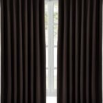 Hansleep カーテン 1級遮光 2枚組 幅100cm丈120cm ブラウン 断熱 防寒 防音 省エネ 厚手 無地 おしゃれ 洗える リビング用 (ブラウン, 幅100cm×丈120cm)