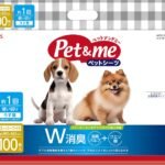 ペットアンドミー Pet&me ペットシーツ うす型 薄型 1回使い切りタイプ スーパーワイドサイズ 60×90cm 100枚入り