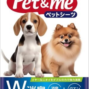 ペットアンドミー Pet&me ペットシーツ うす型 薄型 1回使い切りタイプ ワイドサイズ 45×60cm 100枚入り