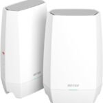 【Amazon.co.jp限定】 バッファロー WiFi ルーター 無線 LAN Wi-Fi 6E 11ax 6GHz AXE5400 メッシュ 2個セット トライバンド 6ストリーム 有線 2.5Gbps エコパッケージ 【 iPhone 17 / Air / 16 / Nintendo Switch 2 / PS5 動作確認済み 】 WNR-5400XE6P/2SN