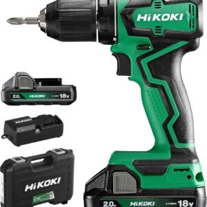 【Amazon.co.jp限定】HiKOKI(ハイコーキ) 18V 充電式 ドリルドライバー DS18DD 初回修理保証 バッテリー2個・充電器・ケース付 DS18DD(2BG)