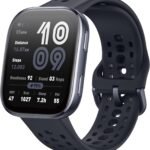 Amazfit Bip 6 スマートウォッチ 2000nit高輝度 GPS内蔵 オフラインマップ AIによる音声操作と睡眠/運動管理 心拍 睡眠 ストレス 健康管理 140+スポーツモード ナビゲーション ルートインポート 14日間バッテリー持続 (ブラック)