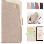 CASSYOOK for xperia 1 vi ケース 手帳型 エクスペリア1 vi ケース カバー カードポケット付き so51e/sog13 ケース 手帳型 全面保護 カード収納 横置きスタンド機能 高級PUレザー おしゃれ 上質な手触り 擦り傷防止 Xperia 1 6 ケース(アプリコット)