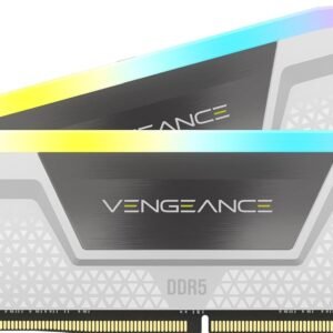 CORSAIR DDR5-6000MHz デスクトップPC用メモリ VENGEANCE RGB DDR5シリーズ (PC5-48000) Intel XMP メモリキット 32GB ホワイト [16GB×2枚] CMH32GX5M2E6000C36W