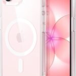 ESR iPhone 17e ケース【3倍米軍MIL規格・MagSafe対応】 iPhone16e用 phone17eケース 黄変防止 耐衝撃 米軍MIL規格認証 最大7倍の磁力ロック ワイヤレス充電 マグセーフ 指紋防止 滑り止め 軽薄型 PC背面TPUバンパー クリア アイフォン16e iPhone17eケース Classicスマホカバーあいふおん17e(HaloLock)透明