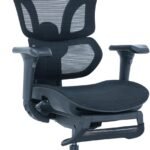 EastForce エイリアンチェアプロ 3万円台でフルスペックオフィスチェア 3Dヘッドレスト 4Dアームレスト ランバーサポート高さ調節 座面スライド ハンガー搭載 デスクチェア ブラック