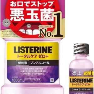 LISTERINE(リステリン) トータルケア ゼロプラス 1000ml+100mlセット マウスウォッシュ 液体歯磨 低刺激 ノンアルコール クリーンミント味 医薬部外品 薬用 口臭 【Amazon.co.jp限定】