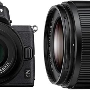 Nikon ミラーレス一眼カメラ Z50 レンズキット NIKKOR Z DX 16-50mm f/3.5-6.3 VR付属 Z50LK16-50 ブラック + 高倍率ズームレンズ NIKKOR Z DX 18-140mm f/3.5-6.3 VR Zマウント ニコン NZDX18-140