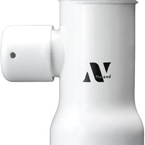 Noend オーガニックファインバブル洗濯機アダプター ナノバブル発生器 【汚れ除去｜ニオイ除去｜洗濯槽洗浄】【部屋干し臭｜生乾き臭】【国内ブランド｜特許取得｜日本初】【タテ型洗濯機/ドラム式洗濯機対応｜工具不要】【グッドデザイン賞2024年度受賞｜金属製】 (アダプター単品/ホワイト)