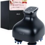 RELX 【AbemaTVで紹介】 EMS ヘッドスパ IPX7防水【日本企業企画】美容家電 頭皮ブラシ 頭皮ケア ギフト 母の日 プレゼント スカルプケア (マットブラック)