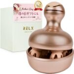 RELX 【熟練ヘッドスパニスト監修】 ヘッドスパ 電動頭皮ブラシ (日本企業企画) ギフト IPX7防水 スカルプケア 3D振動 リラクゼーション器 美容家電 コードレス ギフト 母の日 プレゼント (ローズゴールド)