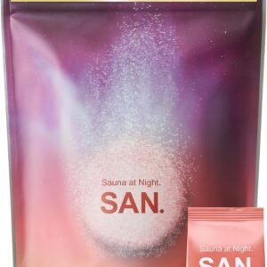 SAN. サン 薬用 炭酸 入浴剤 （ ピンク キンモクセイ&フィグ / 45g×8錠） 医薬部外品 重炭酸 バスタブレット （ 疲労回復/肩こり/腰痛/冷え症/しもやけ ）保湿 成分 （ ヒアルロン酸/コラーゲン/ゆずエキス ） プレゼント ギフト おしゃれ