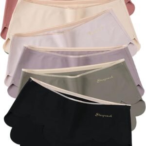 [Sleepeach] ショーツ レディース シームレス ショーツ レディース 6枚セット 無縫製肌に優しいパンティ無縫製 パンツ 女性 下着 スカラップカットラインが出ない オールシーズン ノーライン 無地 響かない ストレスゼロ