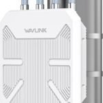 WAVLINK WiFi6 屋外アクセス ポイント、デュアル バンド 2.4G+5G AX3000 長距離屋外 WiFi メッシュ エクステンダー、PoE/4x8dBi 高利得アンテナ/IP67 耐候性エンクロージャ/信号ブースター アンプ付き