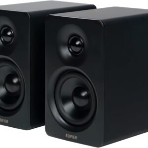 「VGP2025金賞&コスパ大賞」Edifier M60 マルチメディアスピーカー 66W Bluetooth 5.3 ハイレゾワイヤレス コンパクトなデザイン 専用アプリ スタンド付き USB-C/AUX入力 MDF製 黒