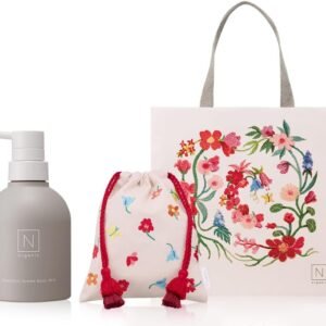 【母の日ギフトセット】N organic ボディミルク (巾着ポーチ 紙袋付き) 約2ヶ月分 200g プレゼント 女性 記念日 義母 保湿 ナイアシンアミド ヒト型セラミド 柑橘系の香り エヌオーガニック