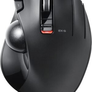 エレコム ワイヤレス トラックボールマウス EX-G 握りの極み 6ボタン チルトホイール（左右スクロール） ブラック M-XT3DRBK