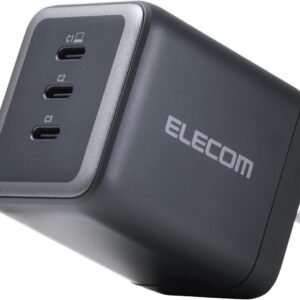 エレコム 充電器 100W 3ポート Type-C USB PD対応 スイング式プラグ採用 ブラック EC-AC113100BK