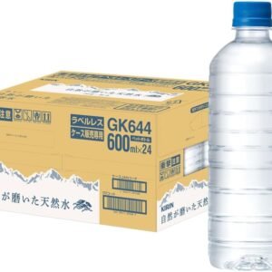 キリン 自然が磨いた天然水 ラベルレス 600ml 24本 国産 天然水 ミネラルウォーター ペットボトル 軟水