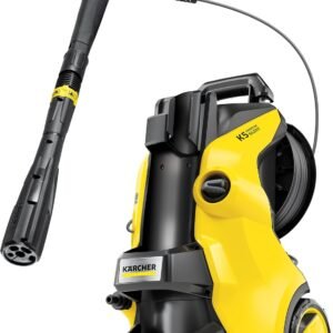 ケルヒャー(Karcher) 最上位モデルの高圧洗浄機 K5プレミアムサイレント ベーシック パワフル 静音機能 高性能 簡単接続 付属品充実 ハイパワー多機能ノズル しなやか高圧ホース ホースリール タイヤ 伸縮ハンドル 洗浄剤簡単セッティング 洗車 花粉除去効果 黄砂 泥 50Hz 1.603-543.0