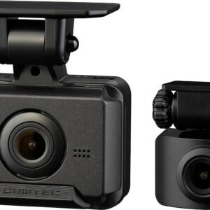 コムテック ドライブレコーダー ZDR018 前後2カメラ コンパクト 前後200万画素 Full HD GPS搭載 32GBmicroSDカード付属 後続車両接近お知らせ機能搭載 駐車監視機能 高速起動 3年保証