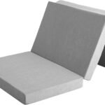 タンスのゲン マットレス セミダブル【全部洗える】厚み10cm「純」高反発(R) 密度25D 硬さ190N 三つ折り 敷布団 パイル 13810092(101599)