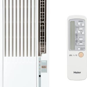 ハイアール(Haier) 26年モデル 窓用エアコン 4-7畳 冷房専用 【工事不要】 簡単設置 内部乾燥 ノンドレン マイナスイオン 液晶リモコン ホワイト JA-W16AM(W)