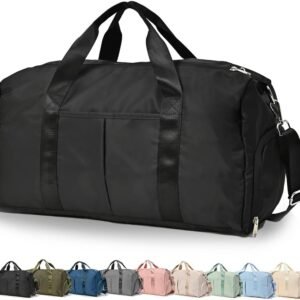 ボストンバッグ 修学旅行 旅行バッグ キャリーオンバッグ 軽量 32L 大容量 3WAY 防水 コンパクト 多機能 スポーツバッグ 1泊 2泊 (ブラック)