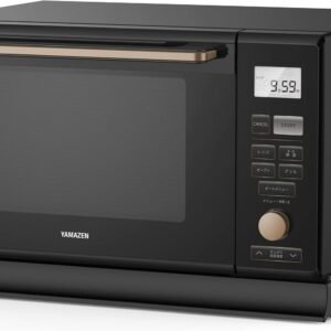 [山善] スチームオーブンレンジ 25L 一人暮らし 二人暮らし フラットテーブル スチーム調理 自動メニュー19種搭載 角皿付き ブラック MRK-F250TSV(B)
