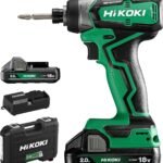 【Amazon.co.jp限定】HiKOKI(ハイコーキ) 18V インパクトドライバー WH18DD 初回修理保証 2.0Ahバッテリー2個、充電器、ケース付 電動ドライバー WH18DD(2BG)