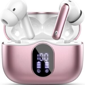 イヤホン bluetooth ワイヤレスイヤホン【2026最新ブルートゥースイヤホン】Bluetooth5.4 ENC通話ノイズキャンセリング 接続瞬時 タッチ操作 HiFi音質 iphone イヤフォン 自動ペアリング 最大40時間再生 超快適設計 LEDディスプレイ Type-C 急速充電 IPX7防水 小型/軽量 Android/Pad適用 スポーツ/WEB会議/通勤/通学