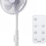【Amazon.co.jp限定】[山善] 扇風機 リビング (日本メーカー製 DCモーター搭載) 静音 リモコン付き 左右自動首振り 風量切替12段階 入切タイマー付 ホワイトグレー YLX-AED30(WH)