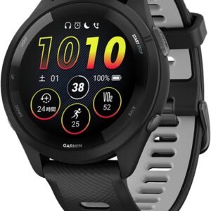GARMIN(ガーミン)GPSランニングウォッチ Forerunner 265 Music 【ロングバッテリー/超軽量/高精度GPS/色鮮やかなAMOLEDタッチディスプレイ/アプリと連携してデータ管理/睡眠スコア・Body Battery計測/Music保存機能 有・無/Android/iOS対応/Suica機能搭載/防水/日本正規品】