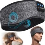 LC-dolida オーバーヘッドホン ヘッドバンドヘッドホン 睡眠用 ヘッドバンド Bluetooth5.4 ヘッドフォン スリープ ワイヤレス イヤホン スポーツ 柔らかい 吸汗速乾性 HiFiサウンド 防音イヤーマフ iPhone&Android対応 技術適合証明済 寝ホン ヘアバンド メンズ レディース 女の子 男の子に対応 グレー