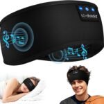 LC-dolida オーバーヘッドホン ヘッドバンドヘッドホン 睡眠用 ヘッドバンド Bluetooth5.4 ヘッドフォン スリープ ワイヤレス イヤホン スポーツ 柔らかい 吸汗速乾性 HiFiサウンド 防音イヤーマフ iPhone&Android対応 技術適合証明済 寝ホン ヘアバンド メンズ レディース 女の子 男の子に対応 ブラック