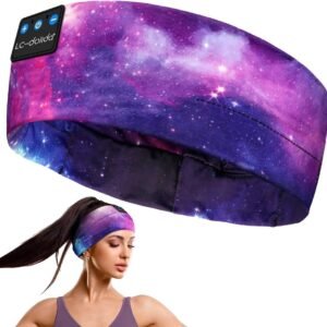 LC-dolida ヘッドバンド ヘッドホン スリープヘッドホン Bluetoothヘッドバンド 睡眠用 ワイヤレス ヘッドバンドヘッドホン 薄型 HD ステレオスピーカー付き 使い勝手 横向き寝 スポーツ ヨガ 旅行に適合