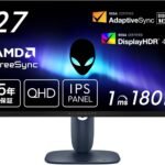 【Amazon.co.jp限定】Dell AW2725DM-A 27インチ Alienware ゲーミングモニター(無輝点5年保証/QHD/Fast IPS,非光沢/DP1.4x1,HDMI2.1x2/DCI-P3 95%/縦横回転,高さ調整/1ms,180Hz/G-SYNC Compatible,AMD FreeSync,VESA DisplayHDR 400)