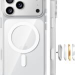 TORRAS iPhone 17 Pro 用ケース 【米軍進化耐衝撃・高性能Magsafe対応】指紋防止 黄変防止 米軍保護工学 マグネット搭載 衝撃吸収 頑丈 カメラコントロールボタン付き ストラップホール 透明 Guardian-Mag クリア