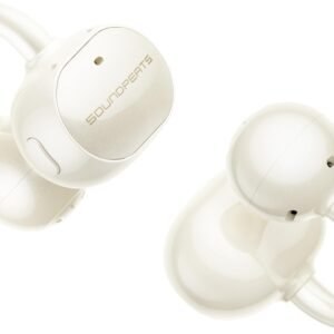 SOUNDPEATS(サウンドピーツ) UU2イヤーカフ イヤホン LDAC対応/ハイレゾ/最大42時間再生/Bluetooth6.0/12mm径チタンコーティング振動板/ デュアルマグネット/物理ボタン/アプリSOUNDPEATS対応 3Dオーディオ マルチポイント接続 IPX5防水 耳挟み式 開放型 ワイヤレスイヤホン オープンイヤーイヤホン POPClip2 (ベージュ)