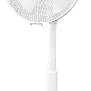 【Amazon.co.jp限定】[山善] 扇風機 リビング 左右自動首振り 押しボタンスイッチ 風量3段階調節 切タイマー 換気 ホワイト AMT-BJ30(W)