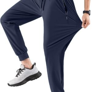 [HMT] スウェットパンツ メンズ 接触冷感 アイスシルク ズボン 薄手 超ストレッチ ジョガー テーパード ウエストゴム 調整紐 通気速乾 無地 大きいサイズ ゴルフ 夏用