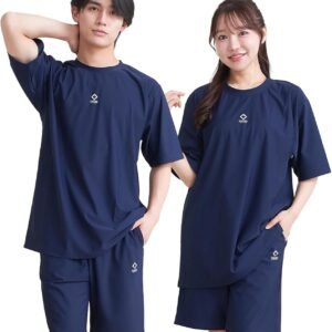 [ルアンナジェナ] 【雑誌Tarzan掲載】 リラクシングウェア パジャマ ルームウェア 上下セット メンズ レディース ユニセックス 半袖 ハーフパンツ 夏用 プレゼント ギフト