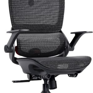 SIHOO B100 オフィスチェア デスクチェア メッシュチェア 人間工学 疲れない 独立式ランバーサポート 2Dアームレスト 2Dヘッドレスト 133°リクライニング pcチェア パソコン ワーク 事務椅子 通気性に優れ オフィス 在宅ワーク (くろ)