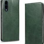 KWATUNG arrows we2 用 ケース 手帳型 PUレザー 軽量 薄型 マグネット式 f-52e 用 スマホケース カード収納 スタンド機能 fcg02 用 カバー 衝撃吸収 落ち着いた色 アローズwe2 用 ケース 手帳型 折り畳み式 arrows we2 用 カバー【グリーン】