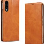 KWATUNG arrows we2 用 ケース 手帳型 PUレザー 軽量 薄型 マグネット式 f-52e 用 スマホケース カード収納 スタンド機能 fcg02 用 カバー 衝撃吸収 落ち着いた色 アローズwe2 用 ケース 手帳型 折り畳み式 arrows we2 用 カバー【ライトブラウン】