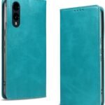 KWATUNG arrows we2 用 ケース 手帳型 PUレザー 軽量 薄型 マグネット式 f-52e 用 スマホケース カード収納 スタンド機能 fcg02 用 カバー 衝撃吸収 落ち着いた色 アローズwe2 用 ケース 手帳型 折り畳み式 arrows we2 用 カバー【ライトブルー】