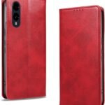 KWATUNG arrows we2 用 ケース 手帳型 PUレザー 軽量 薄型 マグネット式 f-52e 用 スマホケース カード収納 スタンド機能 fcg02 用 カバー 衝撃吸収 落ち着いた色 アローズwe2 用 ケース 手帳型 折り畳み式 arrows we2 用 カバー【レッド】